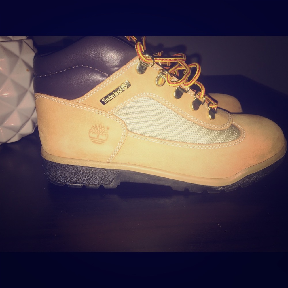Boys size 6 Timberland boots.